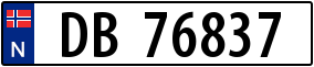 Truck License Plate